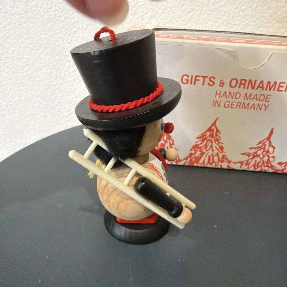 Two Steinbach Chimney Sweeps Ornaments Brothers Erzgebirge Schornsteinfeger Vtg